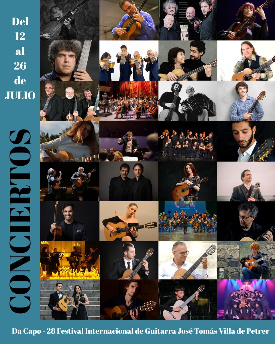 Conciertos del 12 al 26 de julio <a href="/GuitarraPetrer/">Fest. Guitar. Petrer</a> <a href="/PepePaya/">Pepe Payá</a> guitarrapetrer.com