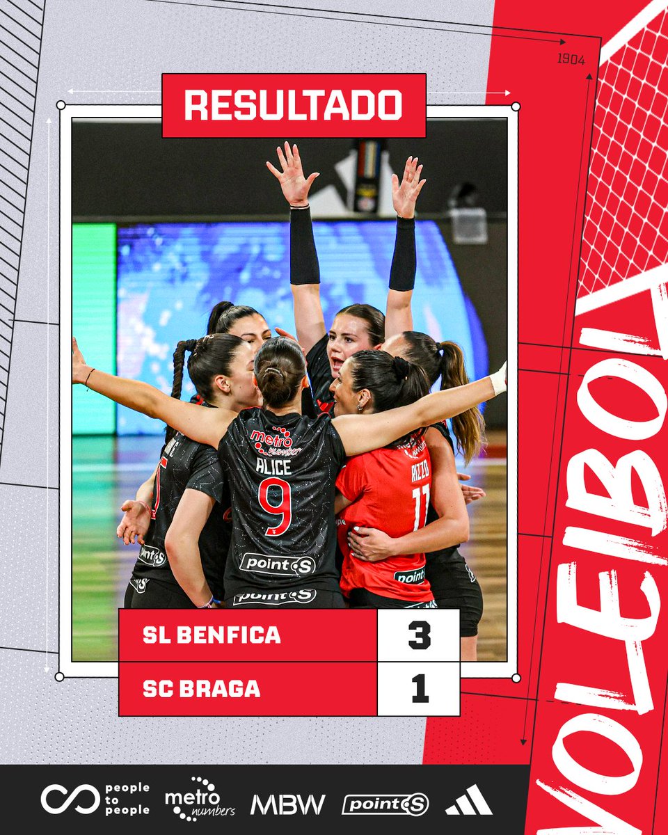 modalidadesslb's tweet photo. ๐ฆ
Termina a partida na Luz e o #VรณleiBenficaFem ๐ฉ๐๐ก๐๐ o 3.ยบ jogo da final do play-off! ๐ฅ
๐ Parciais: 25-18 | 19-25 | 25-20 | 25-17
#PeopleToPeople #Metronumbers #MBW #PointS @adidas https://t.co/JgMvMRbp5g