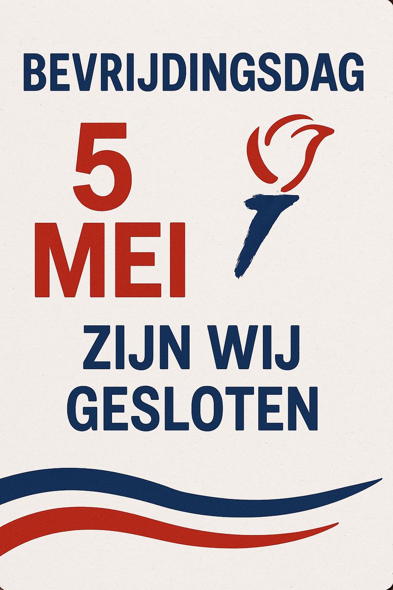 Maandag 5 mei is het Bevrijdingsdag en dan is Telpoint gesloten.
 
Dinsdag 6 mei zijn wij weer bereikbaar en staan dan graag voor u klaar.

Het Telpoint team wenst u en jou een mooie en gedenkwaardige Bevrijdingsdag!

#bevrijdingsdag #telpoint