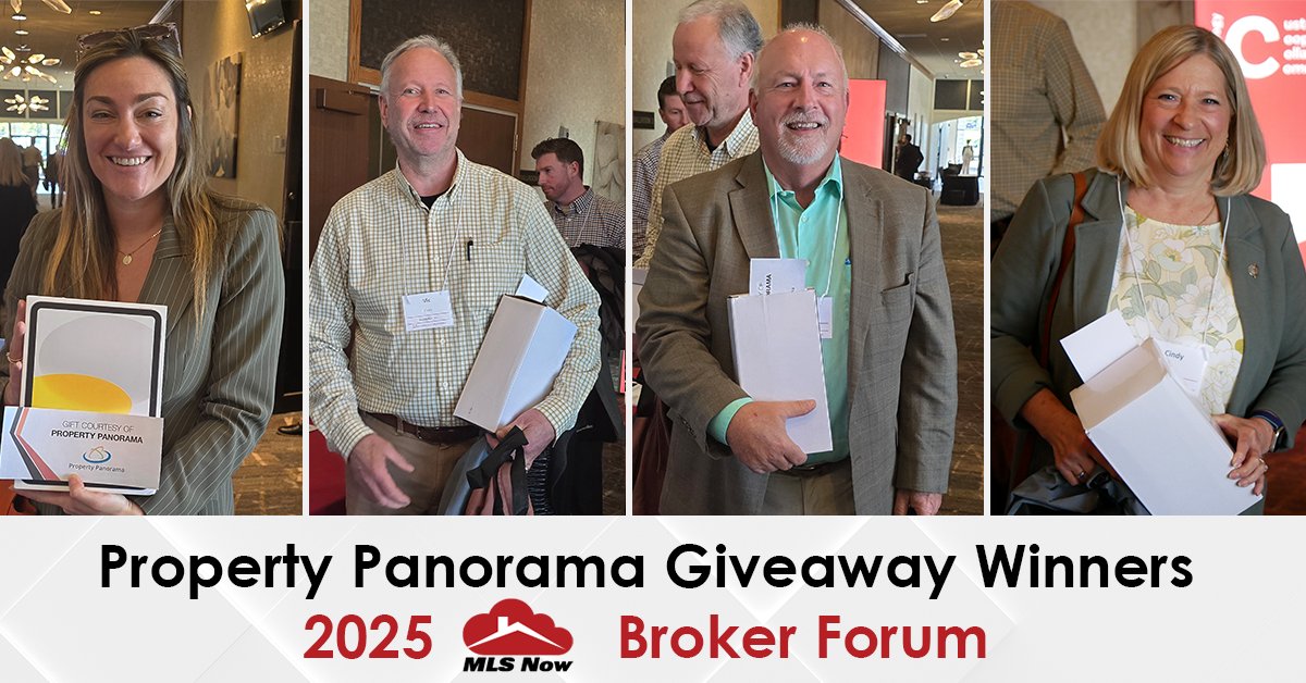 PropPanINC's tweet image. Congratulations to the winners of our Property Panorama giveaways at MLS Now’s 2025 Broker Forum! We're proud to have once again been a sponsor and  to support the incredible work MLS Now is doing for the Real Estate community. Here's to another successful forum!