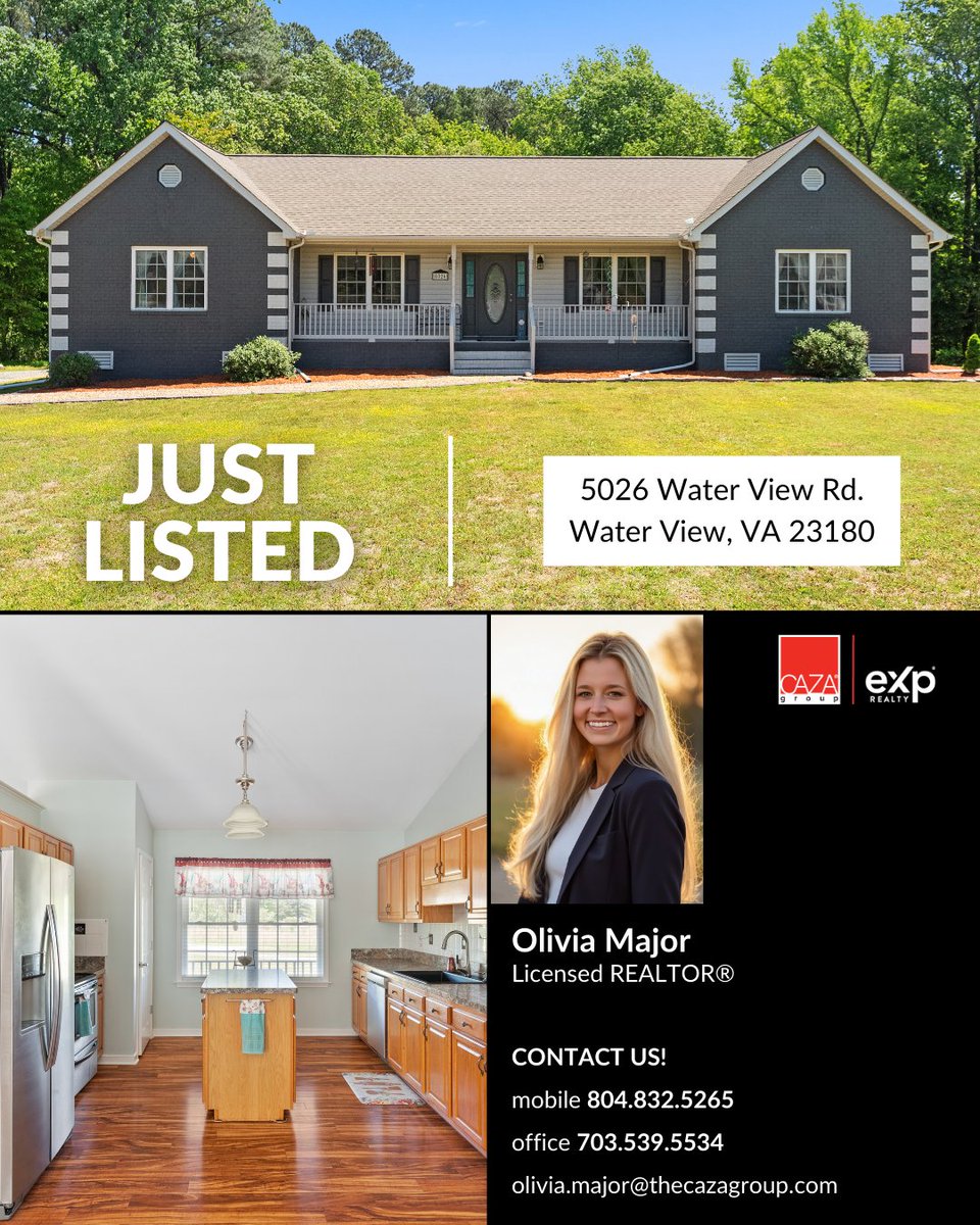 TheCAZAGroup's tweet image. #JUSTLISTED 
#NEWLISTING 
🏠in #WATERVIEW, VA 23180 
5026 Waterview Rd   
🛏️3 beds 🛁 2 baths
thecazagroup.com