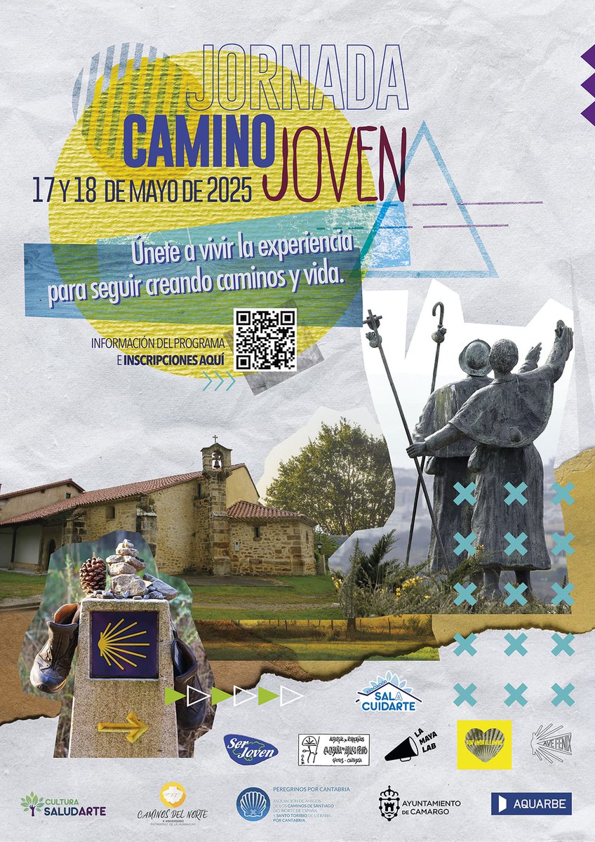 Peregrinos por Cantabria te invita a la Jornada Camino Joven, organizada en colaboración con otras asociaciones juveniles y del Camino de Santiago.👣👣