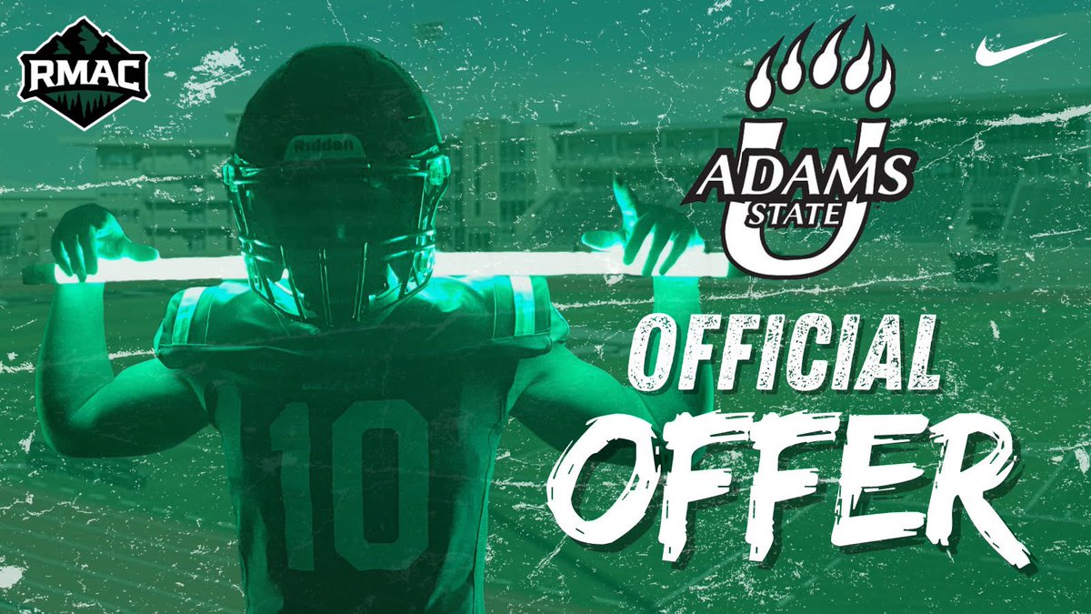 Matthew Jennings (@mattjenningsffc) on Twitter photo #AGTG Blessed to receive another offer and opportunity to play at Adams State <a href="/CoachGossageASU/">Coach Nick Gossage</a> <a href="/coacholney/">Coach Nic Olney</a> <a href="/asugrizzliesfb/">Adams State Football</a> <a href="/SixZeroAcademy/">Coach Matt McChesney</a> <a href="/COACH_HIMEY/">Jonathan Himebauch</a> #AGTG Blessed to receive another offer and opportunity to play at Adams State <a href="/CoachGossageASU/">Coach Nick Gossage</a> <a href="/coacholney/">Coach Nic Olney</a> <a href="/asugrizzliesfb/">Adams State Football</a> <a href="/SixZeroAcademy/">Coach Matt McChesney</a> <a href="/COACH_HIMEY/">Jonathan Himebauch</a>