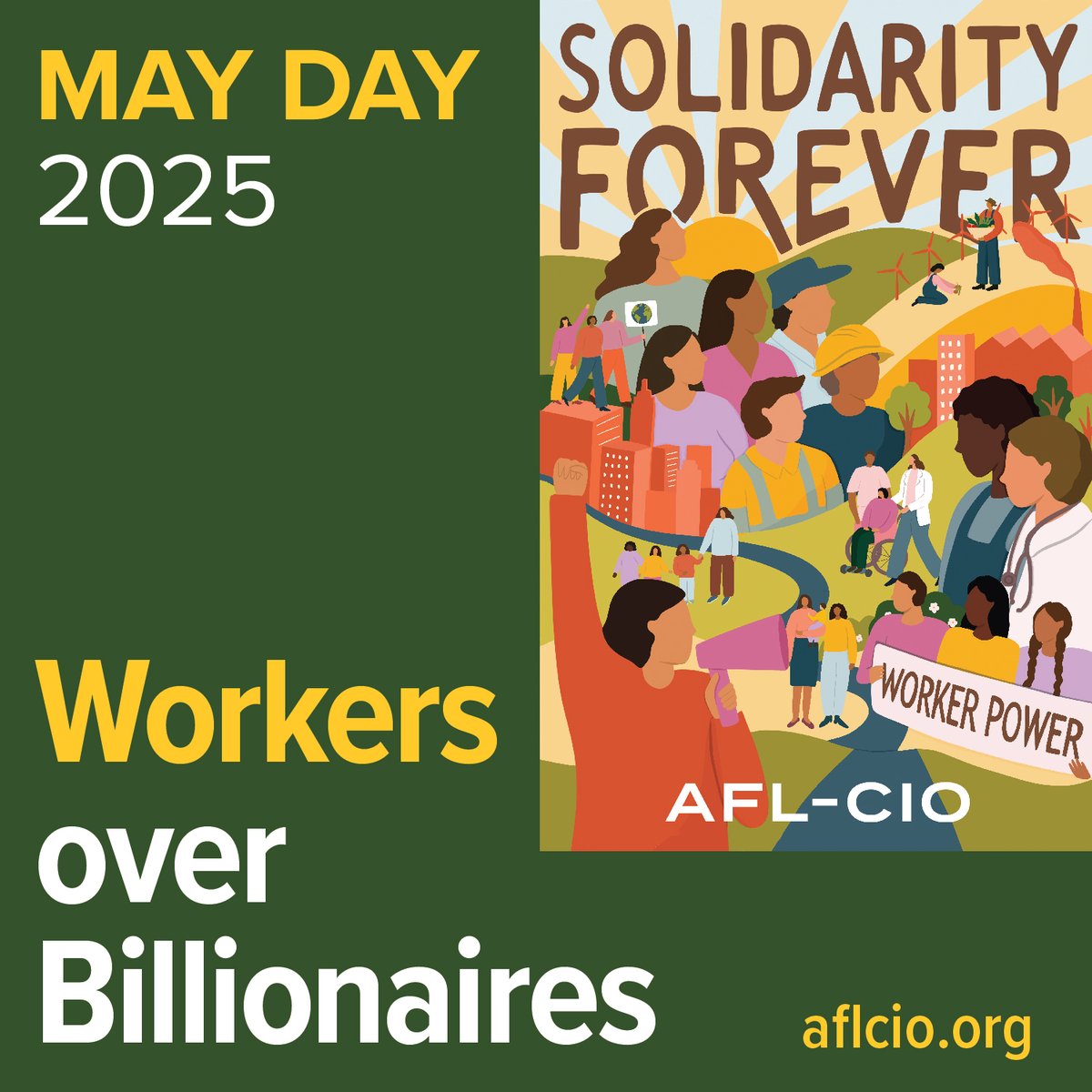 Today is May Day, or International Workers' Day, the day that commemorates the struggles and gains made by workers and the labor movement.

This year, it's an opportunity to stand up to federal attacks on workers' rights &amp; demand CT do more to protect working people in our state.