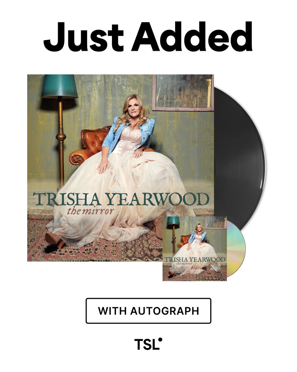 TalkShopLive (@talkshoplive) on Twitter photo She co-wrote it. She co-produced it. And now <a href="/trishayearwood/">Trisha Yearwood</a> is dropping The Mirror—her brand new album. 💿✨
Pre-order your copy with autograph today!
🛒bit.ly/TheMirrorTSL She co-wrote it. She co-produced it. And now <a href="/trishayearwood/">Trisha Yearwood</a> is dropping The Mirror—her brand new album. 💿✨
Pre-order your copy with autograph today!
🛒bit.ly/TheMirrorTSL