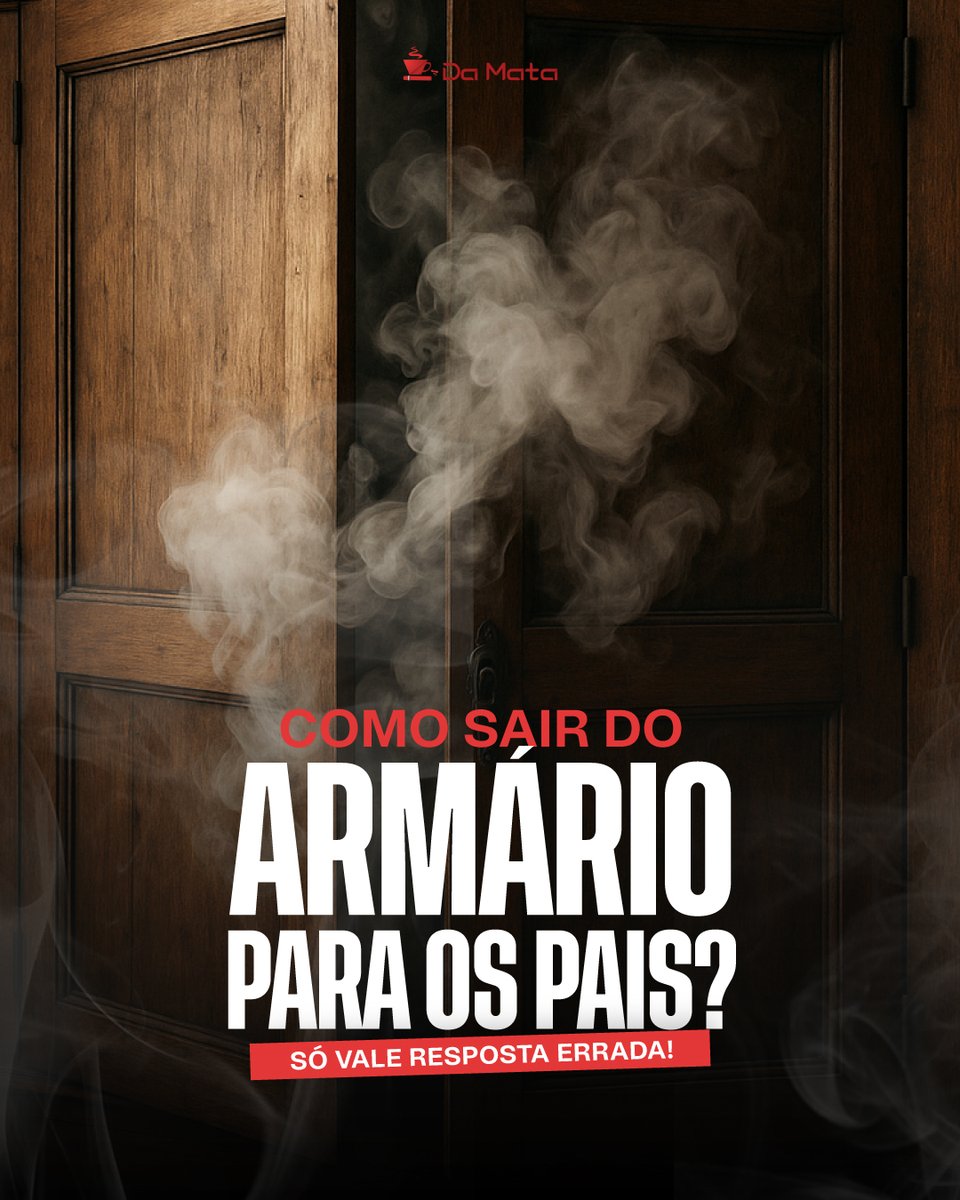 Exemplo:
“Chamei eles pra uma reunião no Zoom e compartilhei a tela com o meu histórico do Google.” 📷📷
Agora é sua vez:
COMENTA AÍ a sua "melhor" dica de como sair do armário só resposta errada, hein? 📷📷