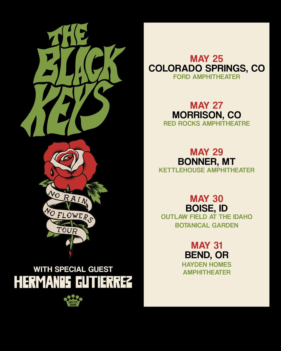 US SPRING TOUR 2025

We can‘t wait to be back in the US 🇺🇸 Next week we’ll start our biggest headline tour and couldn’t be more excited!

Tickets: hermanosgutierrez.ch/tour