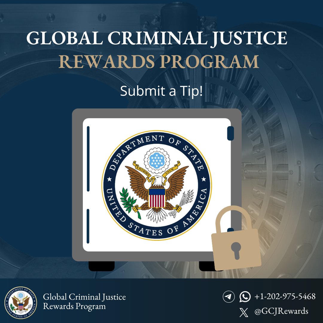 Global Criminal Justice Rewards Program tweet media