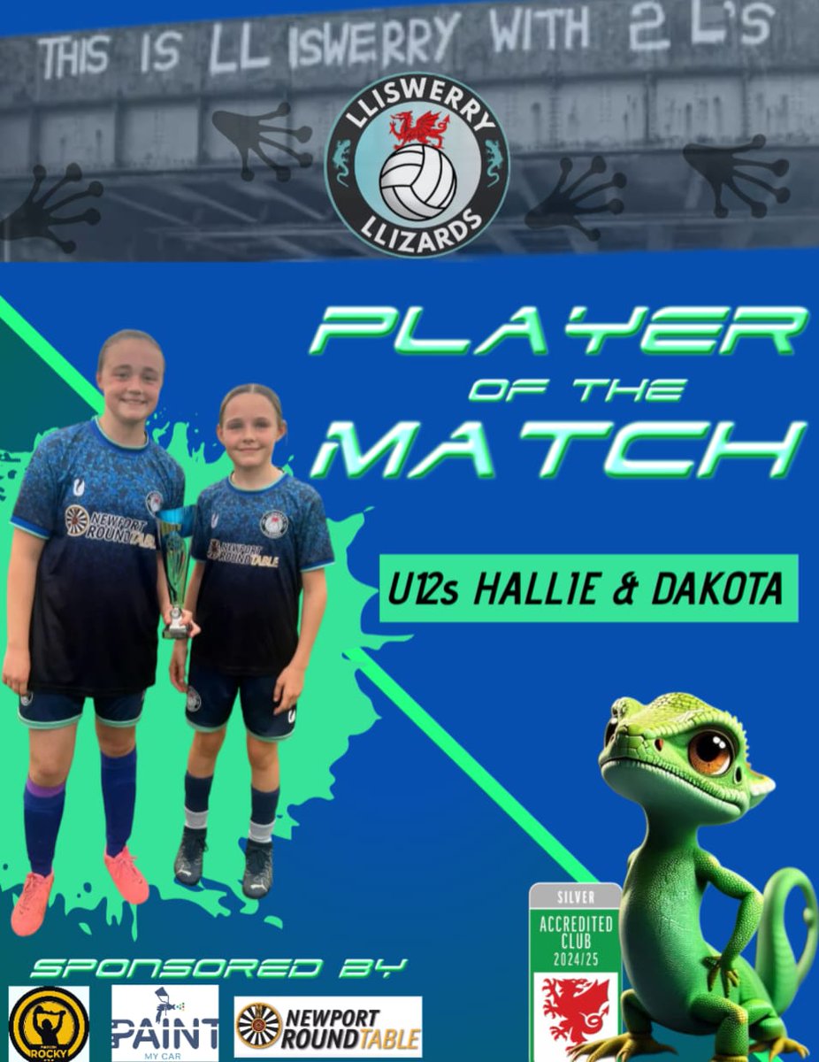 The penultimate game for our U12 girls this evening against a strong Treowen. 
Well done to everyone who played this evening.
Players of the match were Hallie and Dakota 🏆🏆

#lliswerryllizardsfc🦎 #community #club #Newport #girlsfootball