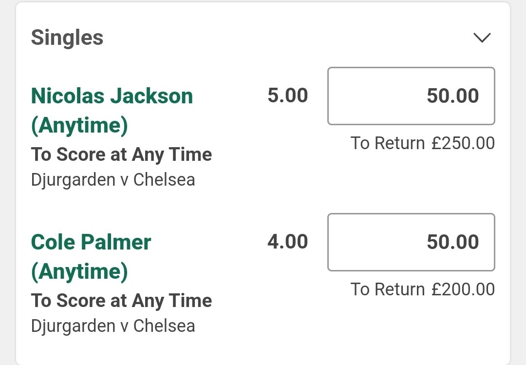 SupersubTips's tweet image. Conference League
Chelsea
0.5u on each

Palmer AGS
Jackson AGS