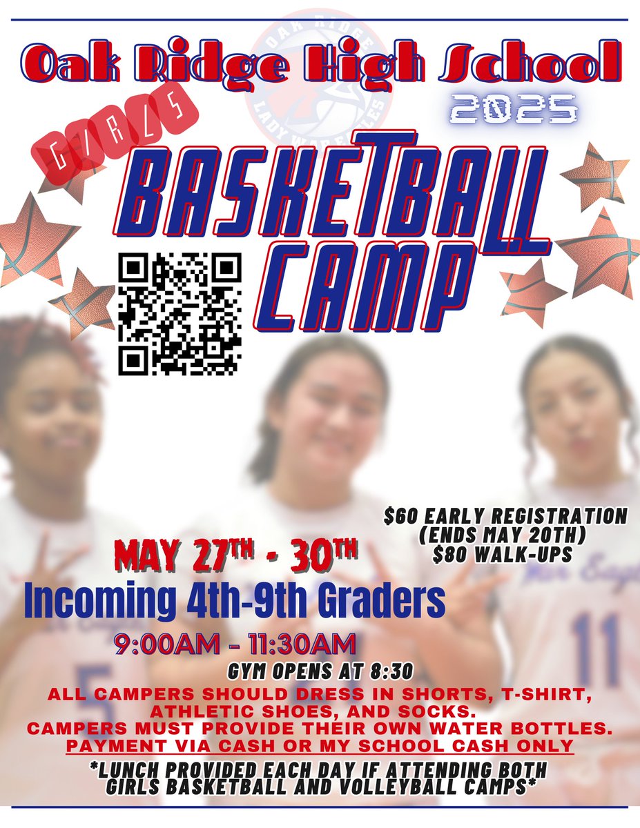 Camp starts soon!  Be sure to get signed up by May 20th so you will be guaranteed a camp ball!!!!
