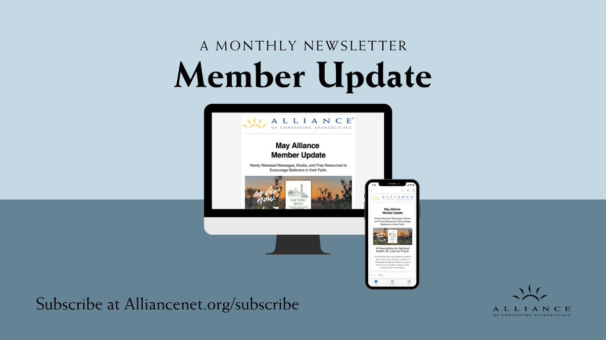 Reformation21's tweet image. May Alliance Member Update - mailchi.mp/alliancenet.or…