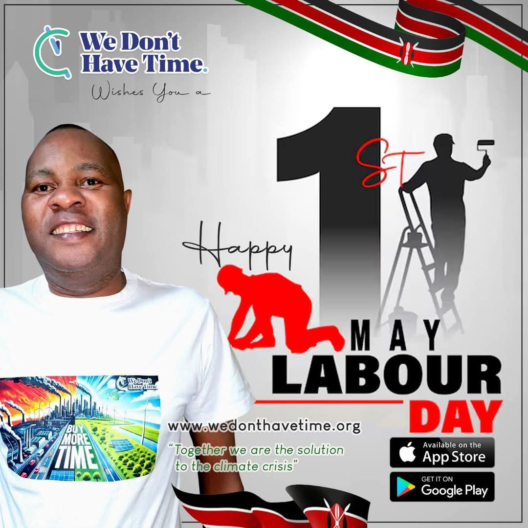 On behalf of We Don't Have Time,I wish you all a very Happy Labour Day.Your hard work and dedication makes a difference each day.Let’s take care of our planet in every way!Cheers and download our app wedonthavetime.org/app for more lessons and solutions broadcasted in our media.