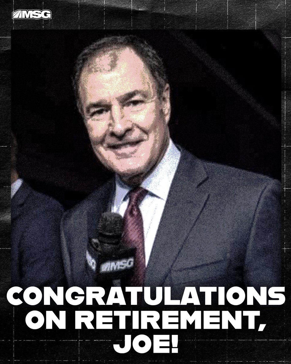 Joe Micheletti Set to Retire as MSG Networks’ New York Rangers Analyst. Thank you for everything, Joe!!!