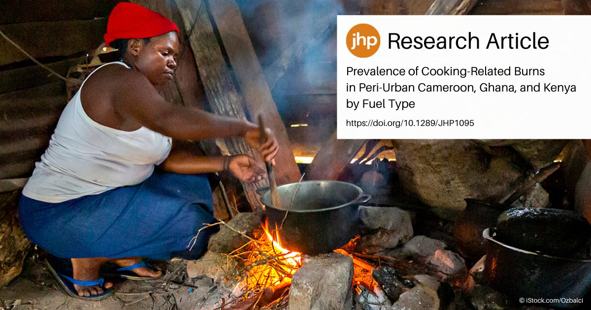NEW: LPG and biomass offer different advantages and disadvantages as fuels for cooking. One area where they don’t differ appreciably: the prevalence of cooking-related burns among the people who use them, report Abuga et al. ➡️ ehp.niehs.nih.gov/JHP1095