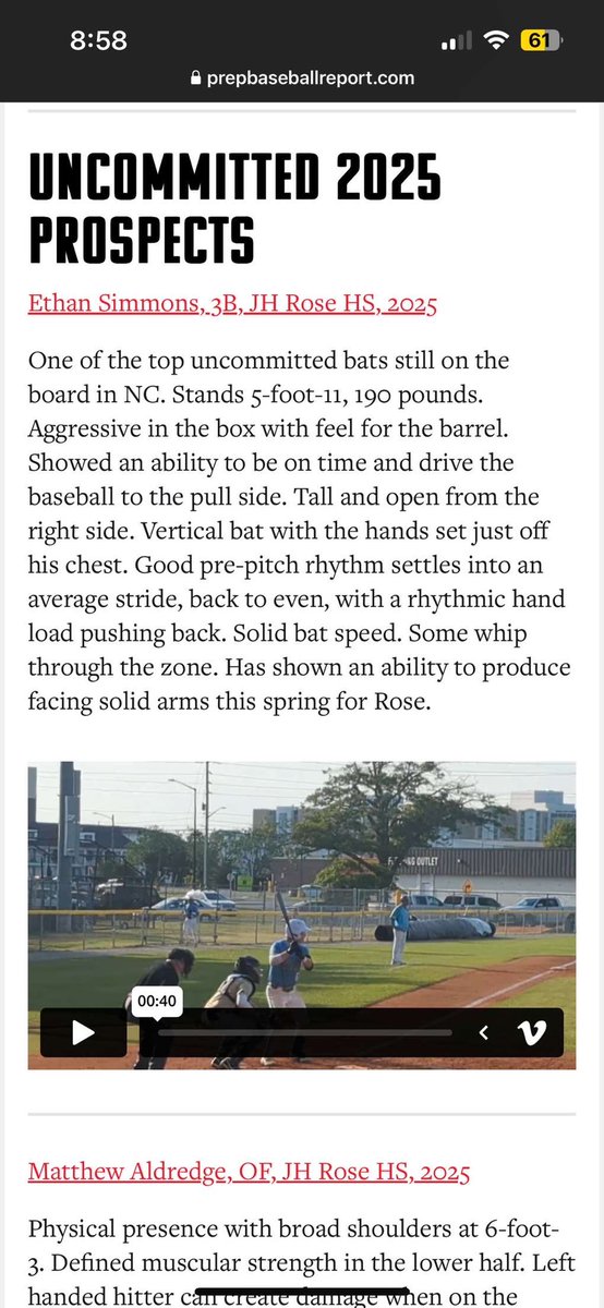 _ethan_06_'s tweet image. Good team wins this week, going into playoffs batting .400 with 5 home runs. Still uncommitted. @PrepBaseballNC @RampantBaseball