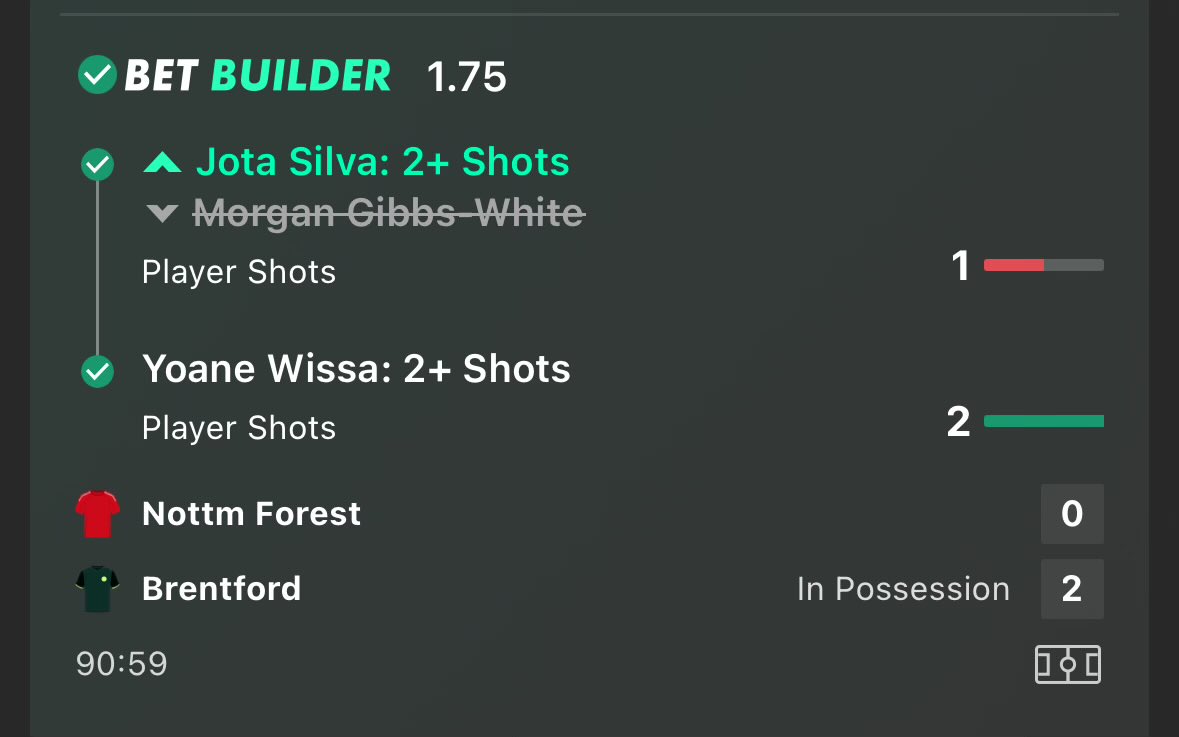 EVPositions's tweet image. BOOM 💥

Jota Silva comes on for Gibbs-White and gets us the 2nd shot in the 90th minute 🔥

Drop a like if you followed ❤️