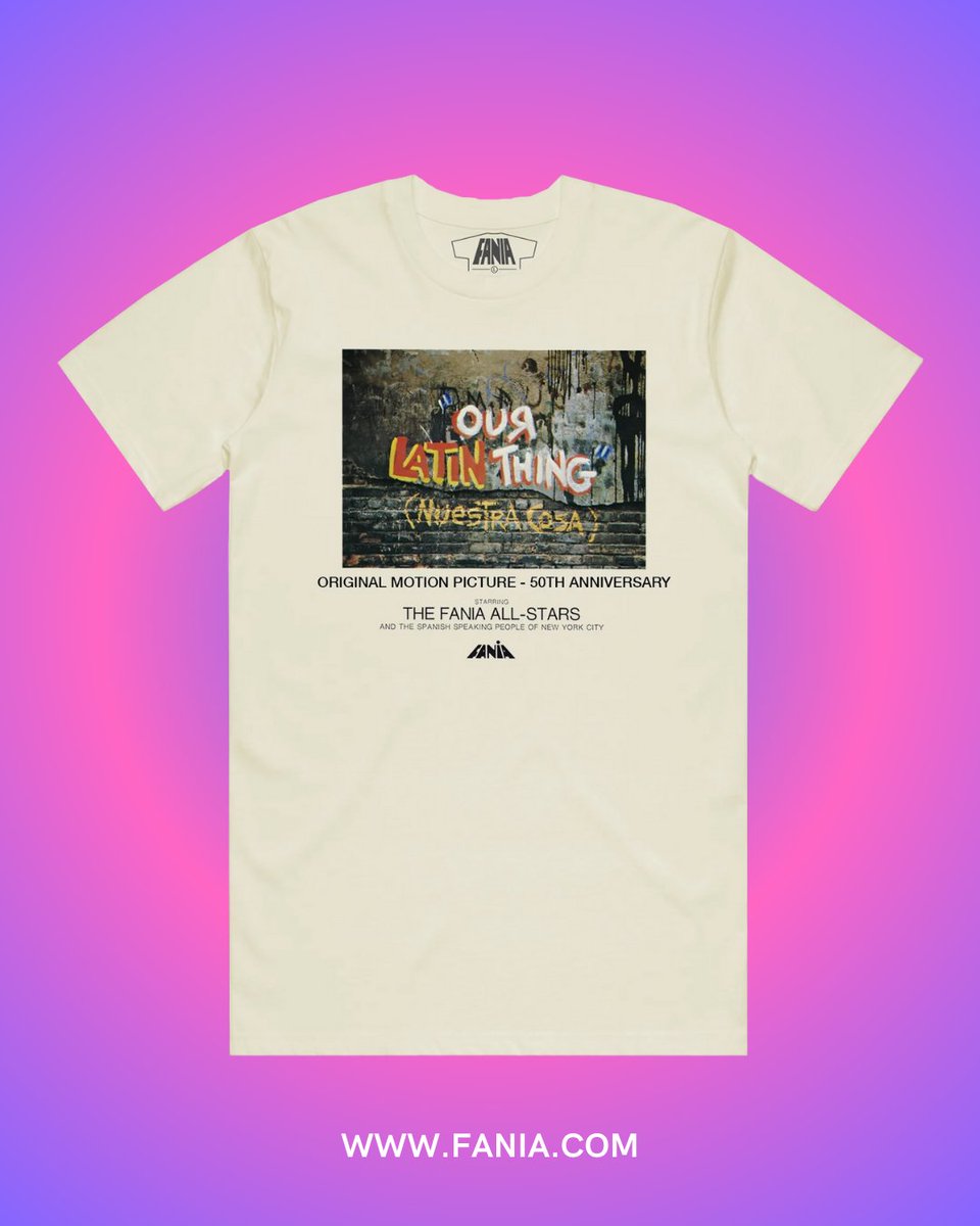 📽️ Not just a movie — it’s a movement. Grab this exclusive t-shirt on Fania.com and stream OUR LATIN THING on the Fania Records YouTube channel today. 🌟
#ourlatinthing #fania #faniarecords