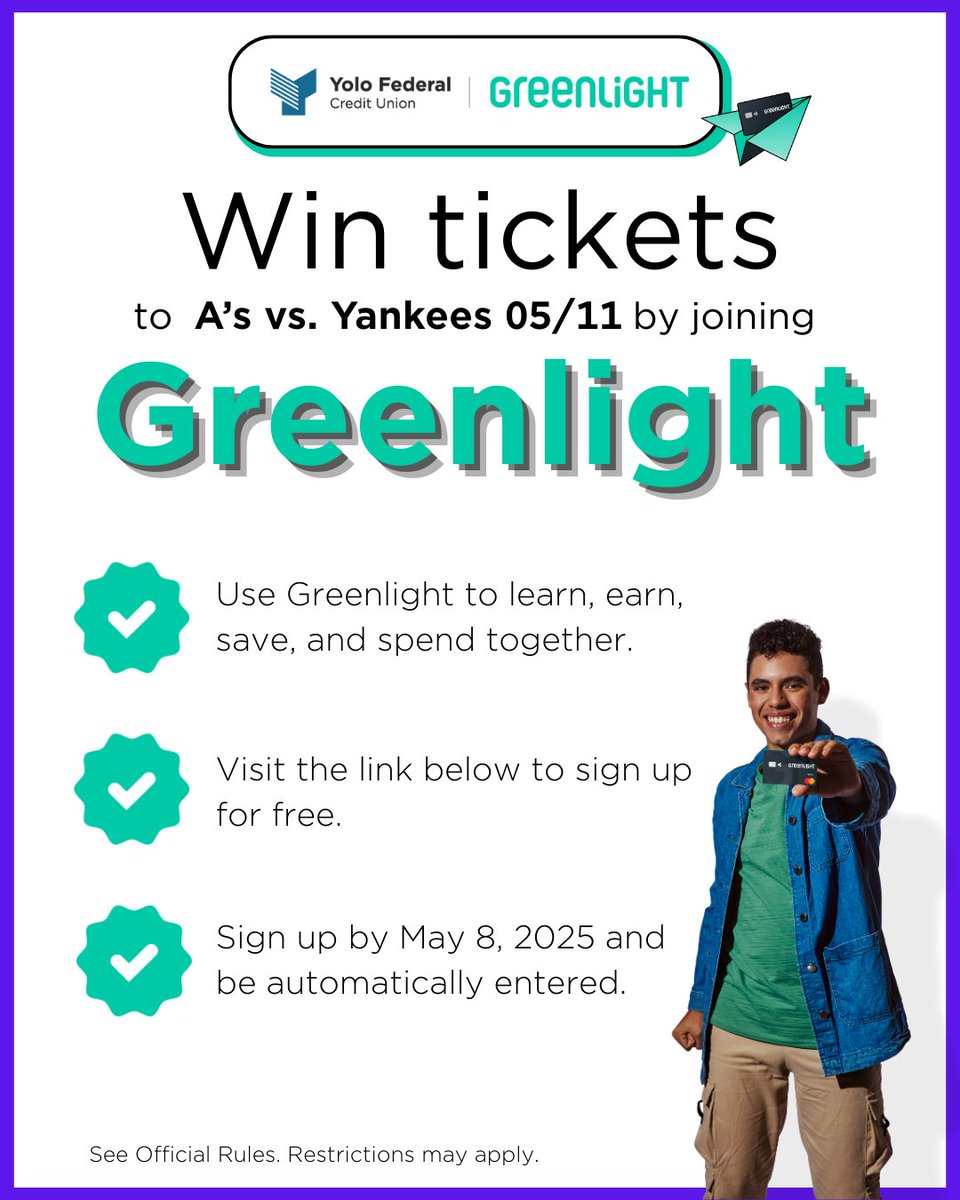 ⚾Hit a home run! ⭐ Sign up for Greenlight by May 8th and be automatically entered here: loom.ly/LKINHuA. Visit loom.ly/WzT6HPo to learn more. ✅