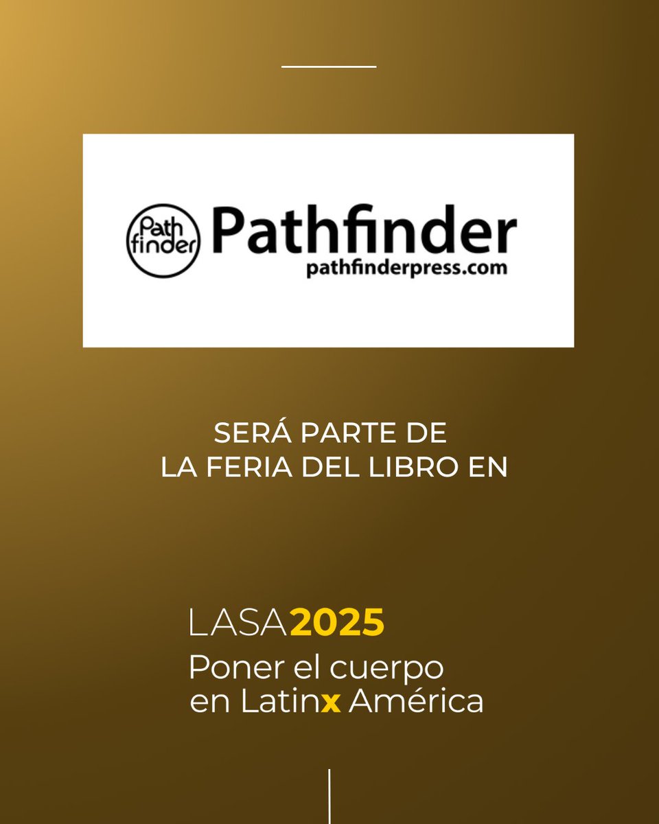 LASAweb's tweet photo. ¡Explora quiénes serán parte de la Feria del Libro de #LASA2025!
Gracias a @MLAnews, #pathfinderpress, @Palgrave que se suman este año con sus aportes a los Estudios Latinoamericanos.
#ExpositoresLASA #FeriaDelLibro #LASA2025 https://t.co/T9HcENETSN
