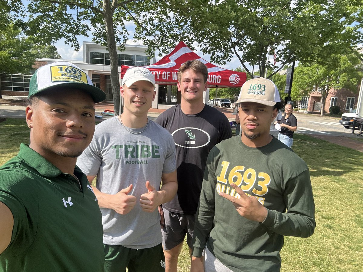 Mike London Sr. ⚔️ (@coachmikelondon) on Twitter photo Shout out to T.Hughes, O. Copeland.J Blee, D. Harris not pix S. Harrington Volunteers @ the 5th Annual Williamsburg Community Awareness Day <a href="/WMTribeFootball/">William & Mary Tribe Football</a> Shout out to T.Hughes, O. Copeland.J Blee, D. Harris not pix S. Harrington Volunteers @ the 5th Annual Williamsburg Community Awareness Day <a href="/WMTribeFootball/">William & Mary Tribe Football</a>