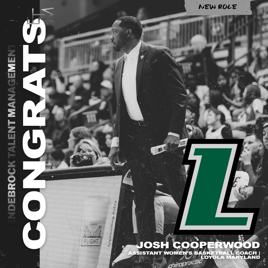 Endebrock Talent Management | ETM (@etmagency) on Twitter photo Congratulations to <a href="/CoachCoopSr/">Josh Cooperwood Sr.</a> on becoming the top Assistant Women’s Basketball Coach for <a href="/LoyolaWBB/">Loyola Women's Basketball</a>!
#GoHounds Congratulations to <a href="/CoachCoopSr/">Josh Cooperwood Sr.</a> on becoming the top Assistant Women’s Basketball Coach for <a href="/LoyolaWBB/">Loyola Women's Basketball</a>!
#GoHounds
