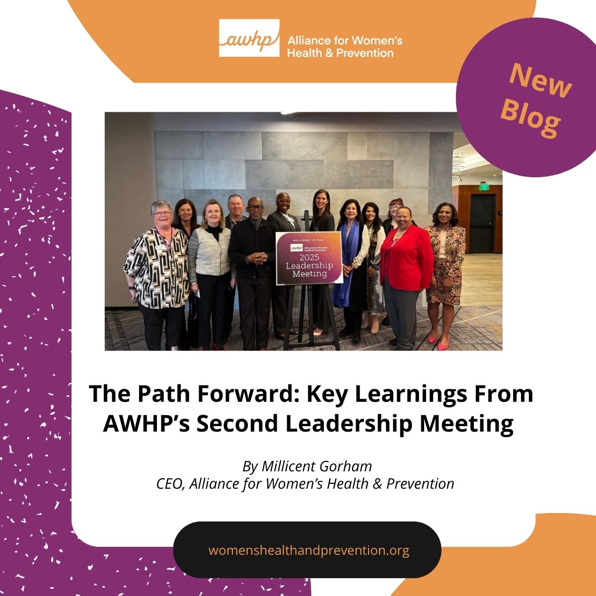 AWHP was excited to recently gather our Board and Advisory Council for our annual Leadership Meeting, where we spent two days collaborating, strategizing, and vision-setting. Check out our blog for key insights from the meeting: womenshealthandprevention.org/the-path-forwa…