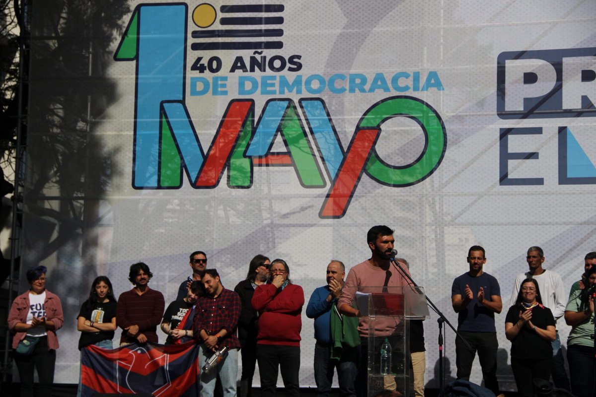 ACTO "1° de Mayo" 2025
40 años de democracia
Primero el Pueblo

PIT-CNT
#1DeMayo #PITCNT