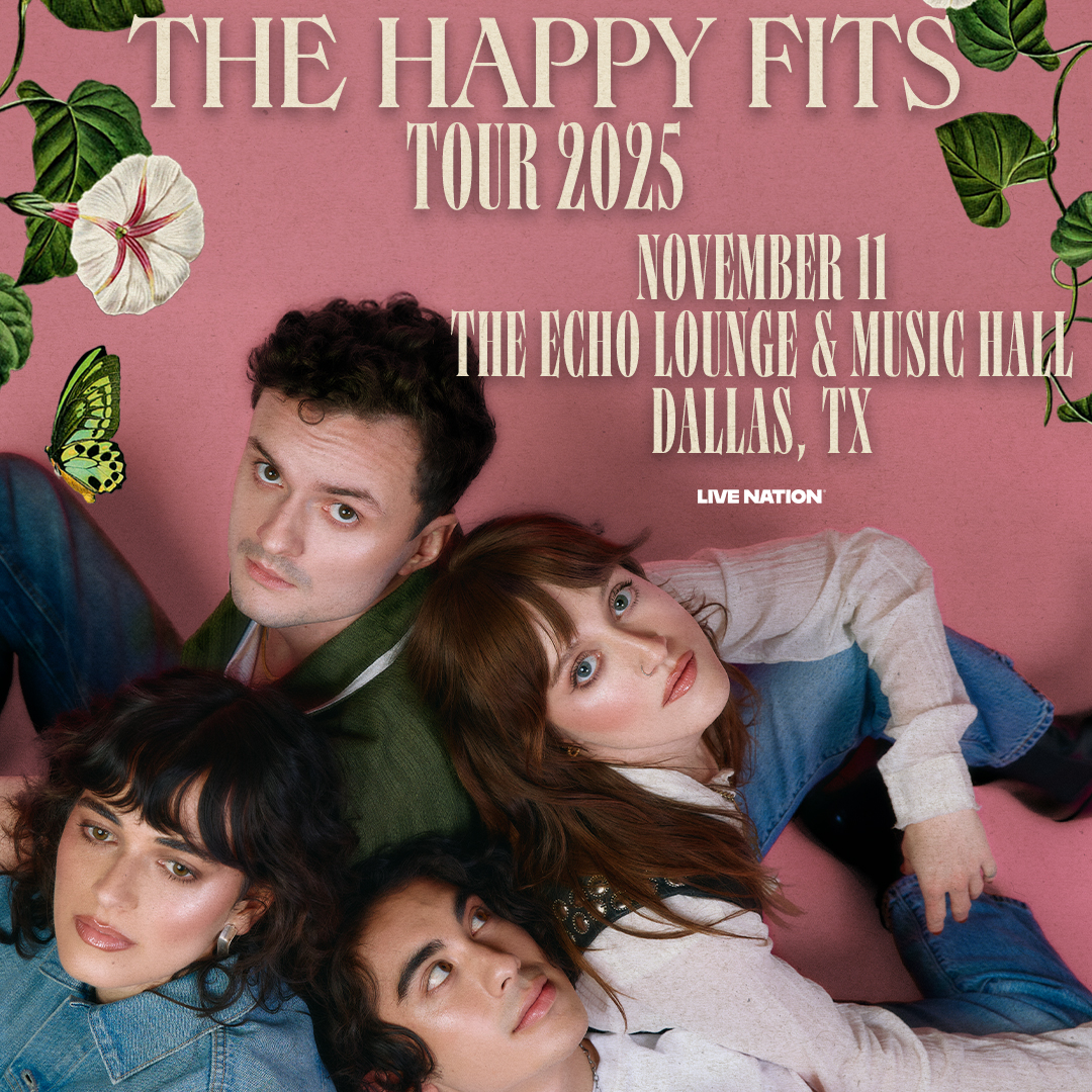 The Echo Lounge & Music Hall (@theechodallas) on Twitter photo 🌸 JUST ANNOUNCED! 🌸
<a href="/TheHappyFits/">The Happy Fits</a> are coming to The Echo Lounge & Music Hall on November 11th!
🔐 Use code FREESTYLE to unlock presale Tues 5/6 at 10am CT
💐 Public on sale starts Fri 5/9 at 10am CT
🎫 Get tickets and more info at livemu.sc/3YkHoPq 🌸 JUST ANNOUNCED! 🌸
<a href="/TheHappyFits/">The Happy Fits</a> are coming to The Echo Lounge & Music Hall on November 11th!
🔐 Use code FREESTYLE to unlock presale Tues 5/6 at 10am CT
💐 Public on sale starts Fri 5/9 at 10am CT
🎫 Get tickets and more info at livemu.sc/3YkHoPq