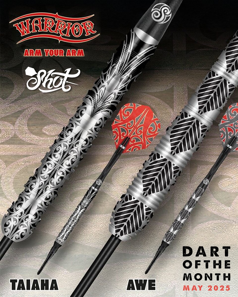 magicdartsinc's tweet photo. Armor up with the Shot Warrior Darts for 15% off all month! Purchase the DOTM &amp; automatically be entered into a raffle to win your choice of any color Shot Slim Tactical Dart Case. Giveaway ends June 1st.

🛒 Link to our DOTM 👉 https://t.co/KgNSWVx22q 

#AZDarts #DOTM #ShotDarts https://t.co/DJGaKFbAxa