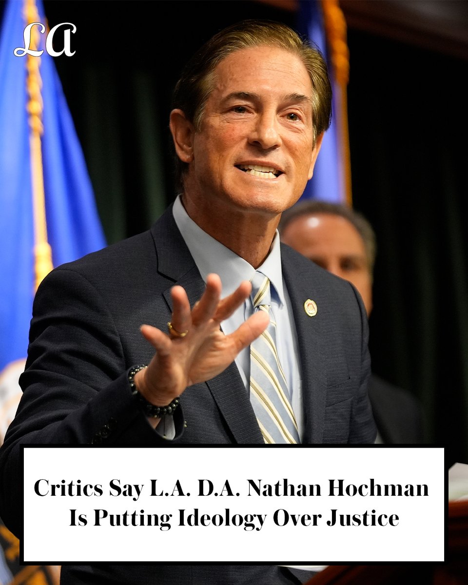 L.A. D.A. Nathan Hochman is under fire for reviving the death penalty, backing racially charged courtroom language, and restricting victim services. Critics say justice is being politicized. lamag.com/news-and-polit…