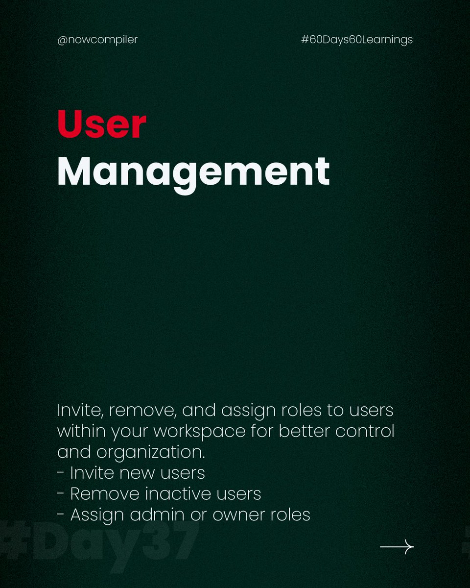 NowCompiler's tweet image. Optimize your workspace with Slack User Manager: Automate user roles, streamline permissions, and enhance collaboration efficiency. 💼🔧 #SlackAPI #TechTools #WorkspaceOptimization #Automation #NowCompiler
