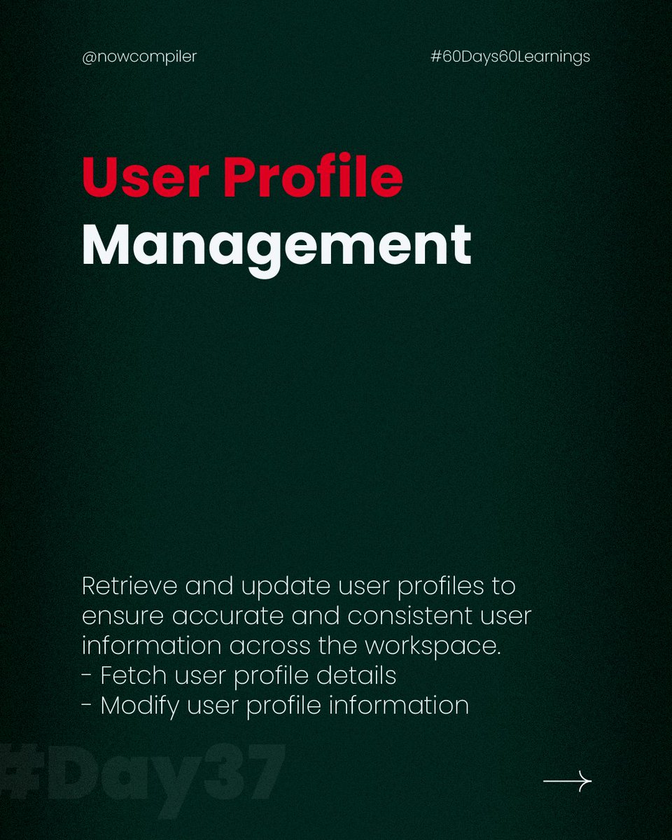 NowCompiler's tweet image. Optimize your workspace with Slack User Manager: Automate user roles, streamline permissions, and enhance collaboration efficiency. 💼🔧 #SlackAPI #TechTools #WorkspaceOptimization #Automation #NowCompiler