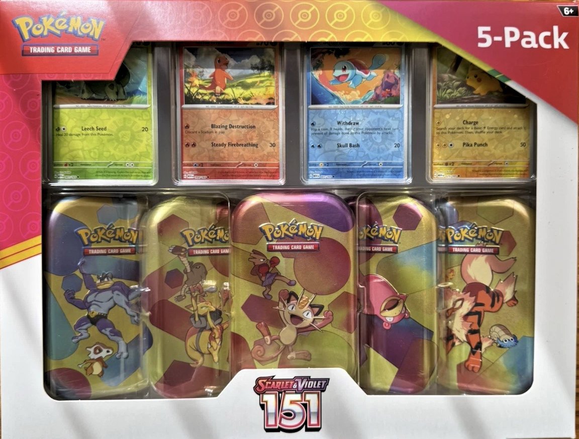 ⚡️HUGE POKÉMON GIVEAWAY⚡️

Grand Prize
🏆Costco Scarlet And Violet 151 Mini Tins 5-Pack

Runner-up
🔥3 additional winners get 1 Surging Sparks Booster Pack 

Rules:
❤️RETWEET THIS POST
💬TAG A FRIEND
🏃FOLLOW:
<a href="/Info4Days/">Info4Days</a>
<a href="/RestockLife/">Restock Life 𝕏</a>
<a href="/Sneaky_Steals/">Sneaky Deals</a> 

Ends Thursday (5/8) @ 7PM ET
