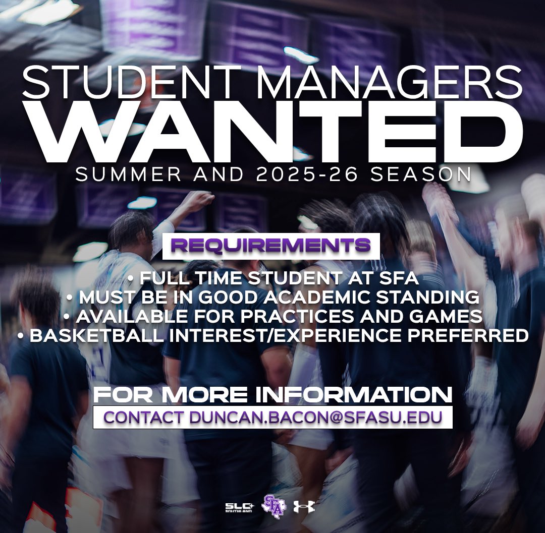 Student managers wanted 👀

Contact <a href="/duncanbacon_/">Duncan Bacon</a> for more details.

#AxeEm