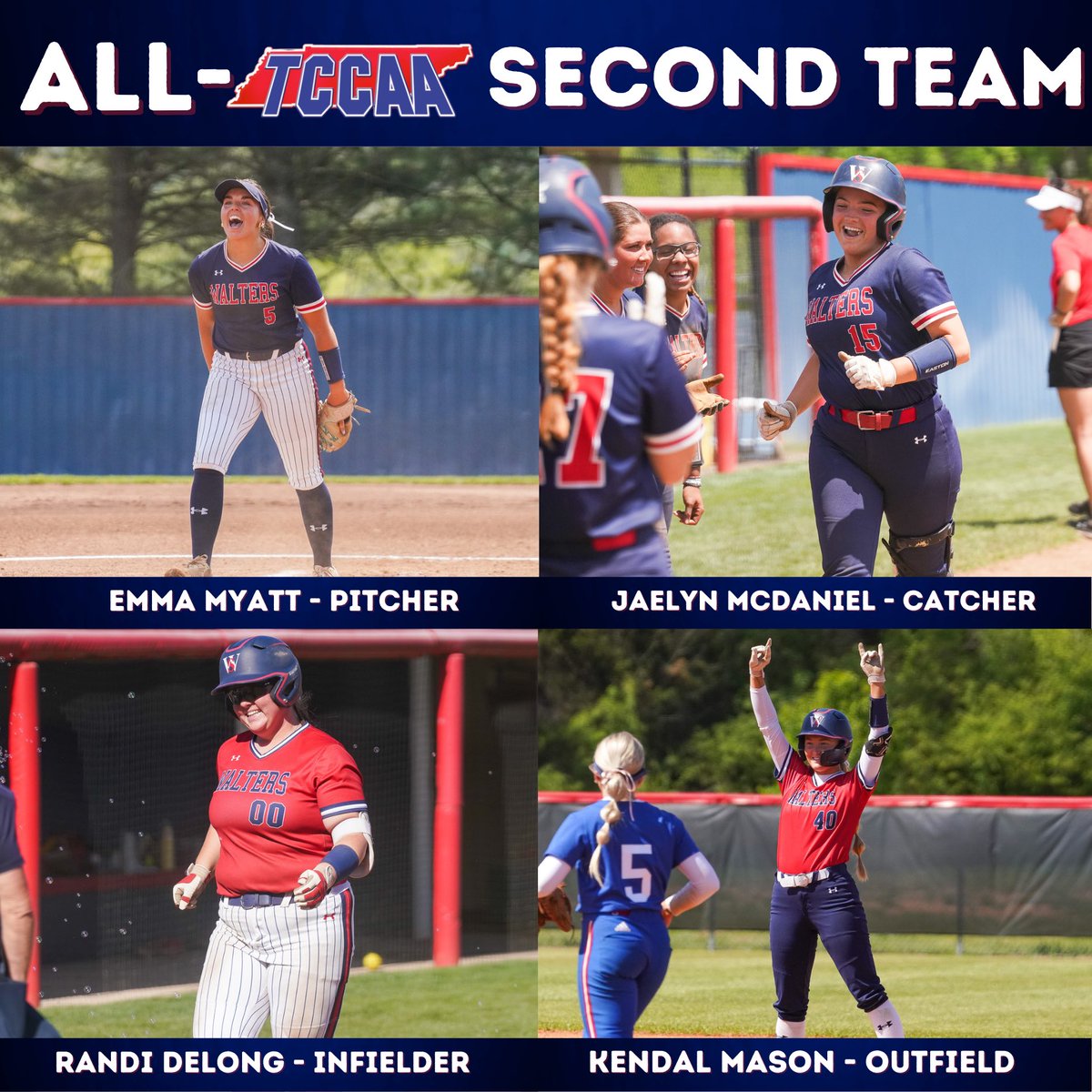 Walters State Athletics (@waltersstsports) on Twitter photo Congratulations to all 6 of the <a href="/WSCCsoftball/">WaltersStSoftball</a> student-athletes selected to the All-TCCAA Softball Teams! Congratulations to all 6 of the <a href="/WSCCsoftball/">WaltersStSoftball</a> student-athletes selected to the All-TCCAA Softball Teams!