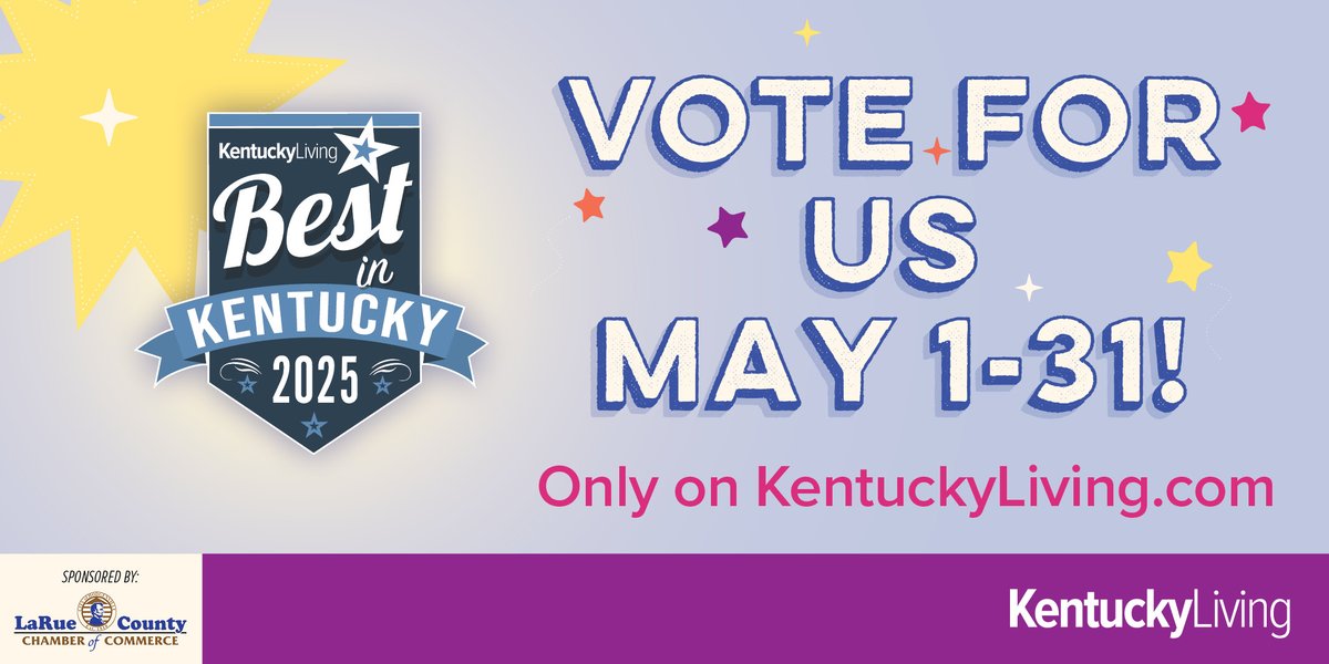 We're a finalist for best Historic Attraction in Kentucky! Help us win 1st place by voting May 1-31. #BestinKentucky You can vote once per day per email address. kentuckyliving.com/explore/best-i…