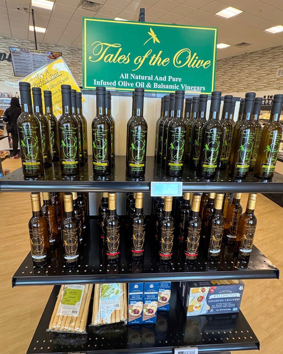 Elevate any meal with Tales of the Olive 🍋🫒
We’re stocked with all-natural, infused olive oils and balsamic vinegars—perfect for dipping, drizzling, and cooking up something delicious. Available now in-store!

#LisciosBakery #TalesOfTheOlive #InfusedOils #SouthJerseyEats