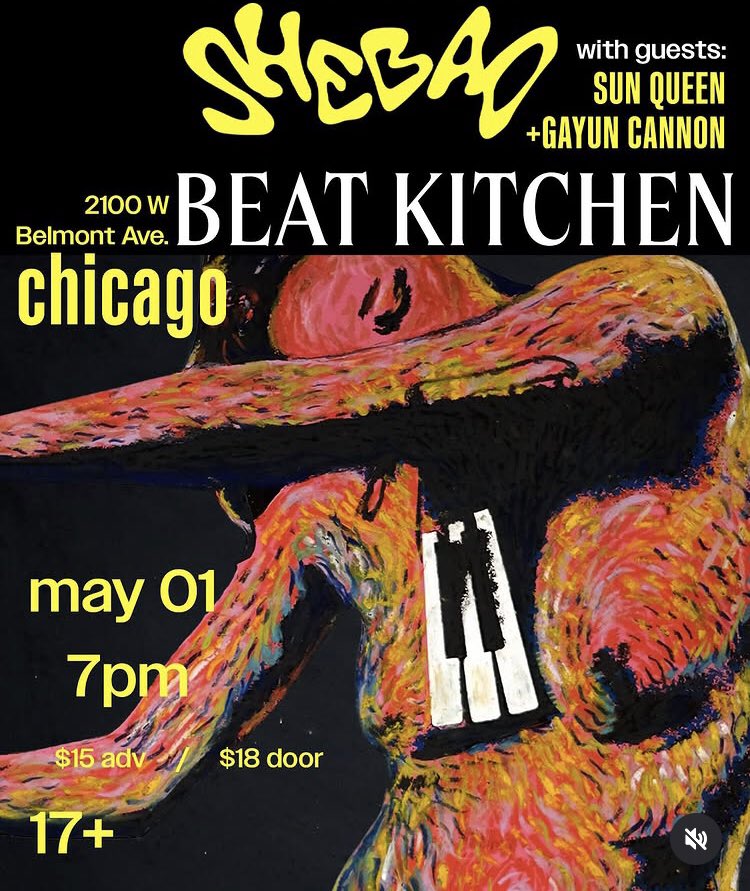 shebadfand10784's tweet photo. Get your tix for alt-Jazz, neo-soul, funksters Shebad at the Beat Kitchen tonight.
Their debut album “Music is the Answer” is hailed by many music critics as on of “best of 2024”☮️♥️ Check it out!
☀️album link➡️ https://t.co/GrCPOHgCzH
#beatkitchen #Chicagoevent #Chicagoconcert #Chicagomusic #illinievent #Depaulevent #loyolaevent