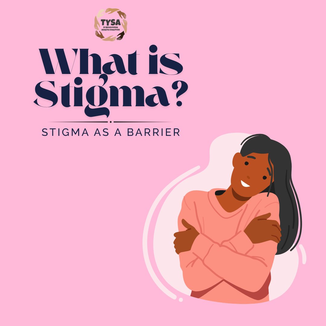 TYSAnetwork's tweet image. What is stigma? How does it show up in our day to lives in terms of mental health? Scroll to learn more.  #Stigma #StatenIsland #Recovery #RecoveryIsPossible #MentalHealth #Ideation #Okay #ItsOkayNotToBeOkay #MentalHealthMondays