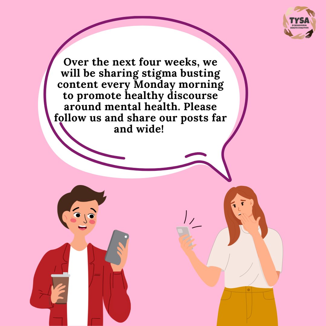 TYSAnetwork's tweet image. What is stigma? How does it show up in our day to lives in terms of mental health? Scroll to learn more.  #Stigma #StatenIsland #Recovery #RecoveryIsPossible #MentalHealth #Ideation #Okay #ItsOkayNotToBeOkay #MentalHealthMondays