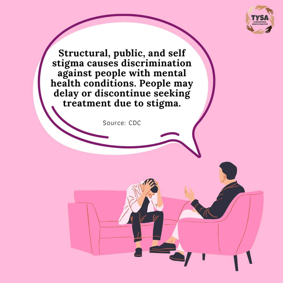 TYSAnetwork's tweet image. What is stigma? How does it show up in our day to lives in terms of mental health? Scroll to learn more.  #Stigma #StatenIsland #Recovery #RecoveryIsPossible #MentalHealth #Ideation #Okay #ItsOkayNotToBeOkay #MentalHealthMondays