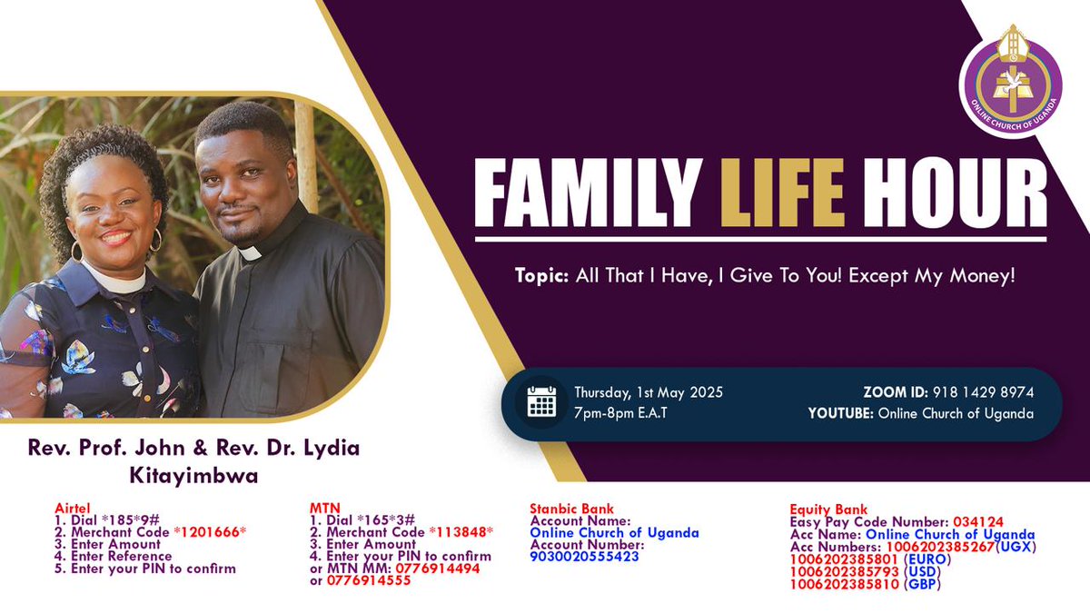 zoom.us/j/91814298974

Friends, let us start loging in and take our seats as we worship🥰🥰🥰🥳🥳🥳💃🏻💃🏻💃🏻

It is about time for the session 🥳🥳🥳💃🏻🥰

See you online!!