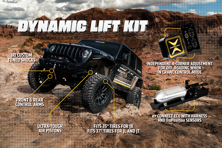 AccuAir Jeep Lift Kits—Built with high-quality materials and tested in extreme environments, AccuAir's lift kits ensure reliability and longevity for any Jeep adventure.

Learn More: bit.ly/3Pp0Wgl