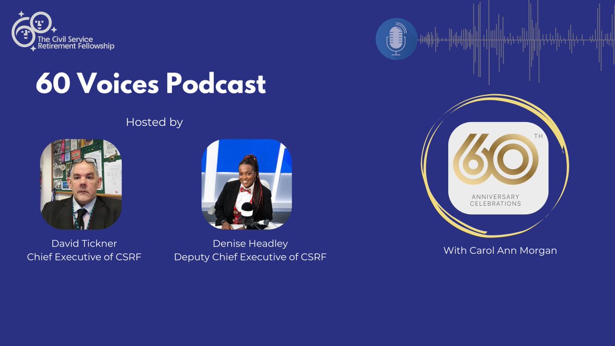 🎙️ New 60 Voices Podcast Episode!
 
Meet Carol Anne Morgan, a trailblazer in the #CivilService! 

💬 Breaking barriers, 🌱 union representation, 🏛️ Welsh identity, 🤝 community engagement, and ✨ retirement advice. 

🔗 Listen now: ow.ly/LHoE50VLlSm 

#Retirement #podcast
