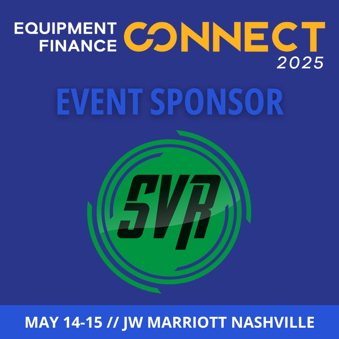 EF_Connect's tweet photo. 🚨 #EFC25: Sponsor Alert 🚨
We're thrilled that SVR Tracking is sponsoring #EFC25, taking place May 14-15, in Nashville. Thanks for your support!
🔗 Secure your spot here: https://t.co/JZIzlnLjdK
#EquipmentFinanceNews #Nashville #Agriculture #Farming #FinancialServices #Fintech https://t.co/ZEXxKvAcxy