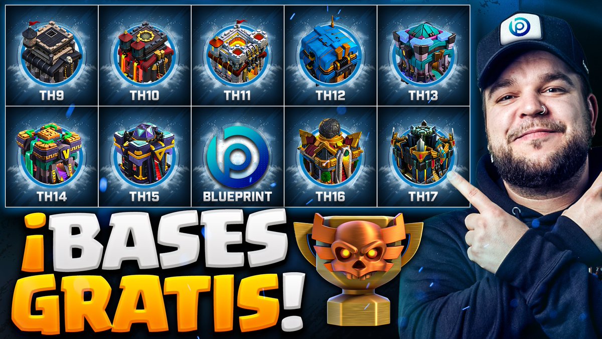🔴 NUEVO VÍDEO en YOUTUBE 🔴

Diseños de bases totalmente GRATIS para ayudaros en vuestra CWL desde TH9 hasta TH17! 🥳

Muchísimas gracias a <a href="/BlueprintCoC/">Blueprint CoC | Code BLUE</a> por formar parte de esto! 💙

🖥️ youtu.be/rNGO4-dbcN0