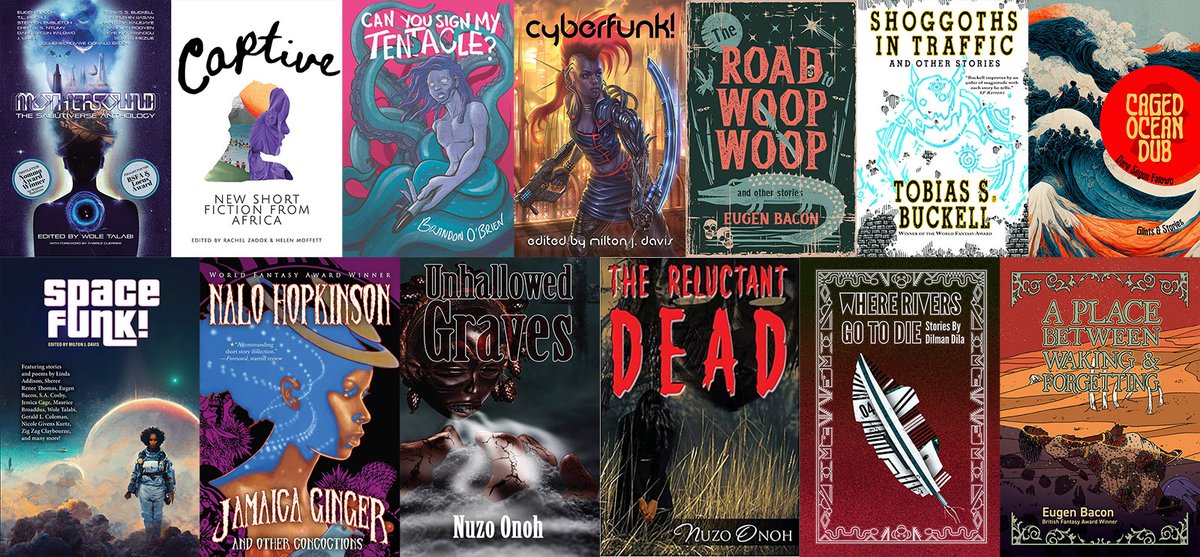 A titillating ensemble of short story collections and anthologies by multi-award-winning writers from Africa and the African diaspora. From time travel, space opera, AI, zombies, African spirituality, it's all here! storybundle.com/scifi