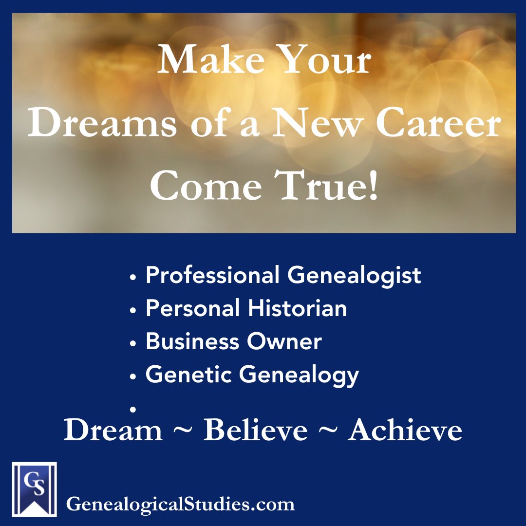 Follow Your Dreams!
Work for Yourself - From Home
Do What You Want To Do
International Trade School
14 Certificate Programs - 240 Courses
Register Today
GenealogicalStudies.com