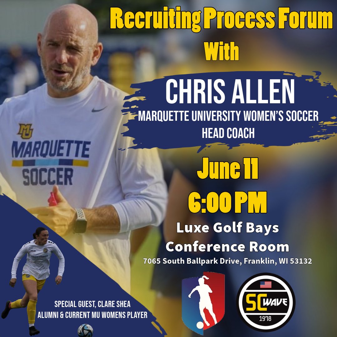 Put it on your calendar! As part of our college recruiting program, we once again provide you information on the process and the always changing landscape of the NCAA! 
#SCWave